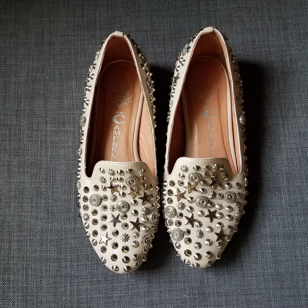 Jeffrey Campbell star studded loafers Size 6.5